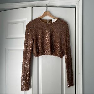 Zara sequin top